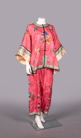 EMBROIDERED LADIES EXPORT PAJAMAS, CHINA, 1920s