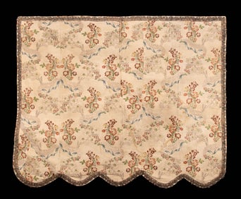 BROCADED SILK & LAME’ HANGING PANEL, FRANCE, 1750s
