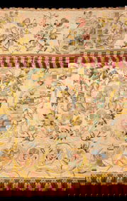 EMBROIDERED ANTEPENDIUM, PORTUGAL, 18TH C