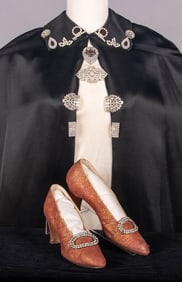 ART DECO PASTE & RHINESTONE DRESS & SHOE CLIPS, 1930-1950s