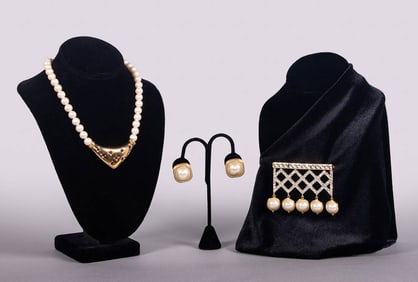 YSL, VALENTINE & DIOR COSTUME JEWELRY, FRANCE & ITALY, 1980-1990s
