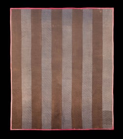 AMISH BARS QUILT, INDIANA, c.1900