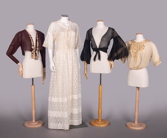 THREE TOPS & ONE WRAPPER, 1900-1930s