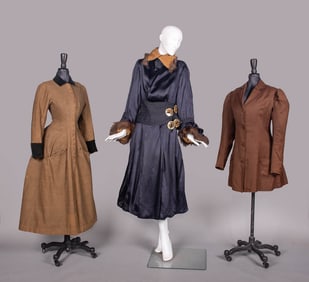 WOOL OR SILK LADIES COATS, 1880-1920
