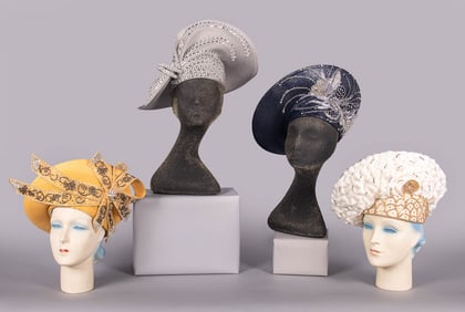 FOUR GEORGE ZAMAU’L HATS, NEW YORK, 1990-2000s