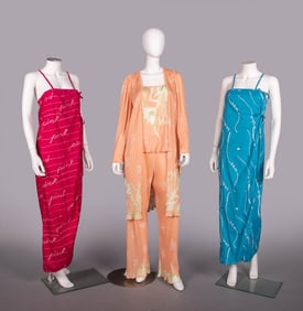 BILL TICE SUNDRESSES & DEADSTOCK LOUNGING PAJAMAS, USA, 1970-1980s