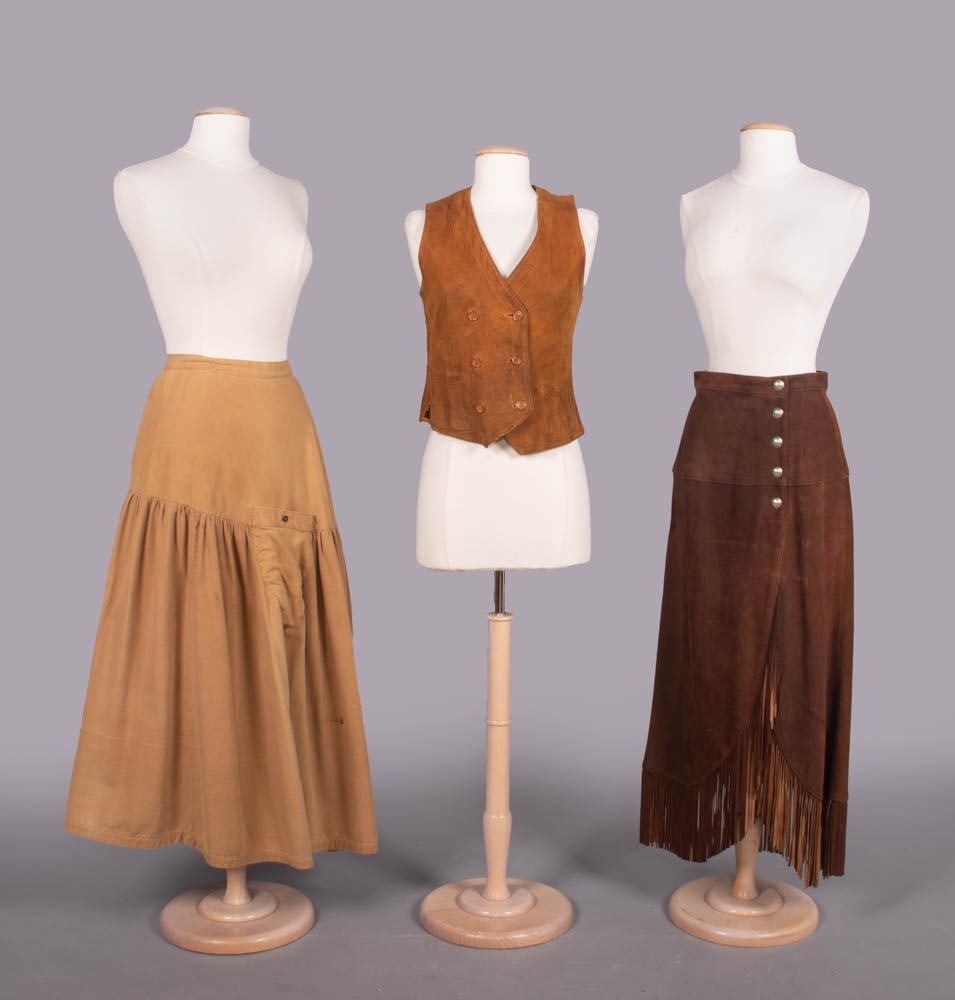 SPORTING SKIRT, SUEDE VEST & SKIRT, USA, LATE 1910-1970s (1 of 10)
