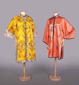 TWO EMBROIDERED LADIES JACKETS, 1950s