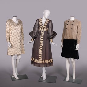 THREE SARMI DAY OR PARTY DRESSES, NEW YORK, 1960s