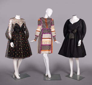THREE SARMI PARTY DRESSES, NEW YORK, 1960s