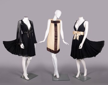 THREE SARMI SILK PARTY DRESSES, NEW YORK, 1960s