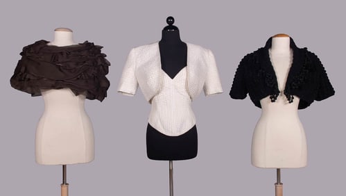 OSCAR DE LA RENTA & MOSCHINO EVENING TOPS, USA & ITALY, 2000s
