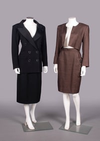 TWO YSL SKIRT SUITS, PARIS, S/S 1987 & 1980s