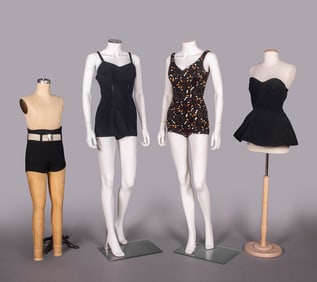 GROUP OF SWIM & PLAY WEAR, USA, 1940-1950s