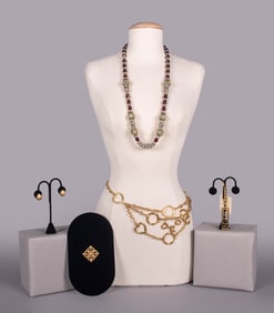 YSL, VALENTINO & MOSCHINO JEWELRY, FRANCE & ITALY,1980-1990s