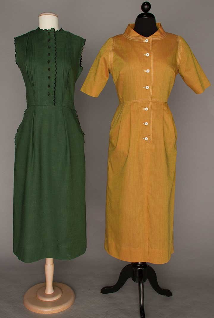 TWO CLAIRE McCARDELL DAY DRESSES, 1950s (1 of 10)