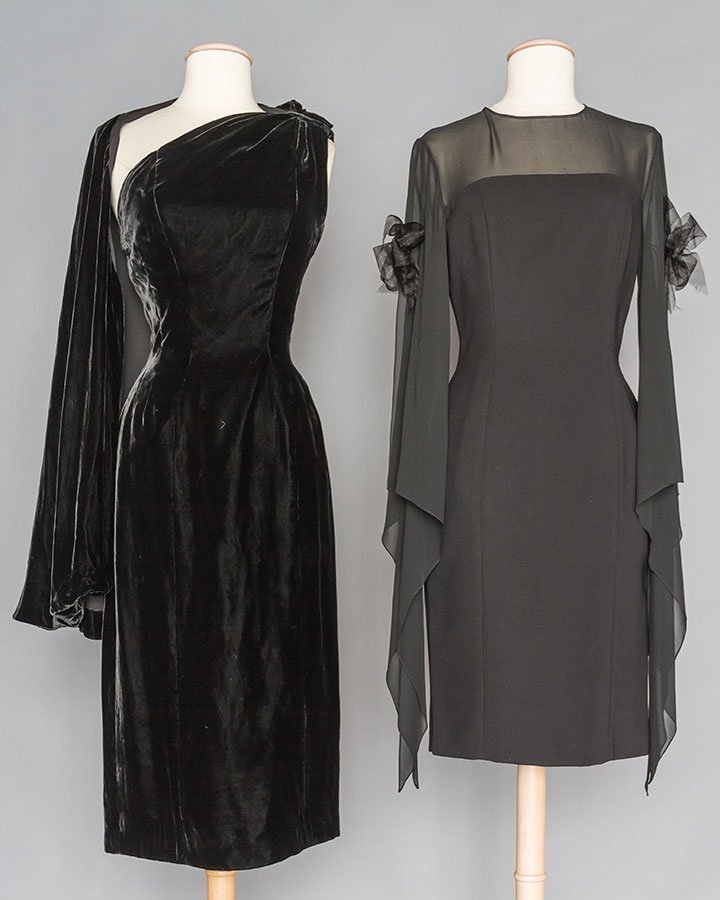 TWO AMERICAN DESIGNER COCKTAIL DRESSES, 1960-1990 (1 of 7)