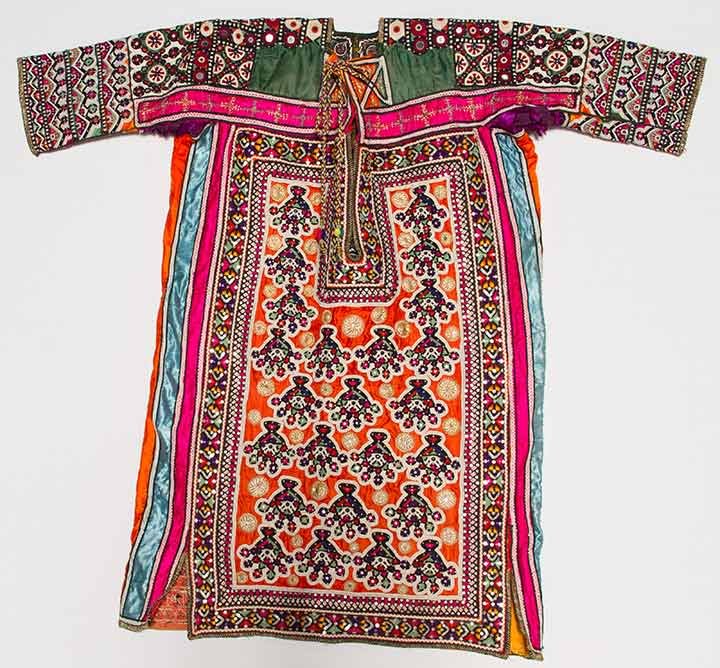 EMBROIDERED & MIRRORED DRESS, INDIA, c. 1900 (1 of 7)