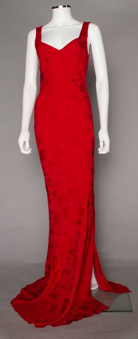 GALLIANO LOGO EVENING GOWN, A-W 2002 (1 of 5)