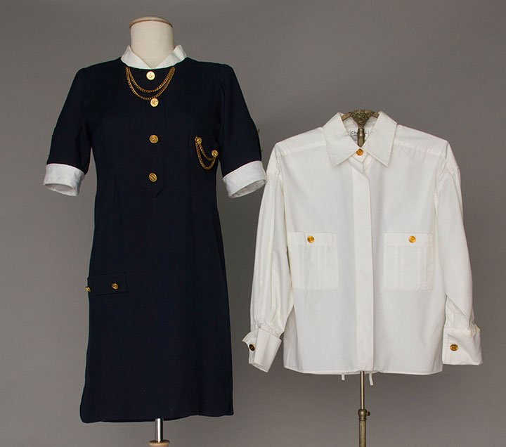 CHANEL LINEN DRESS & CHANEL SHIRT, 1990-2000 (1 of 6)