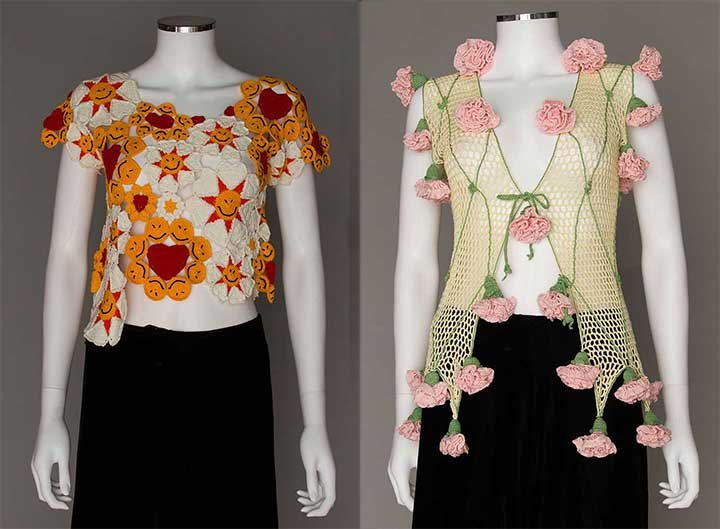 TWO MOSCHINO CROCHET TOPS, c. 1990 (1 of 9)