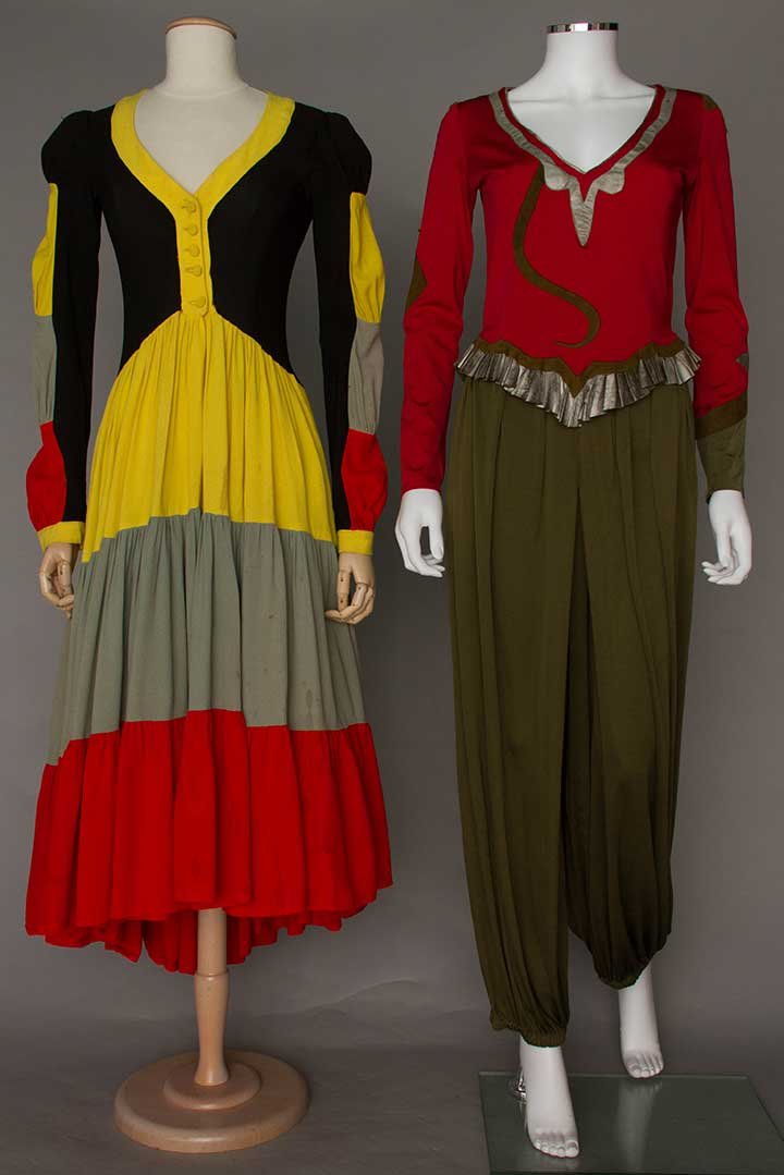 OSSIE CLARK DRESS & GIORGIO SANT ANGELO PANTS & TOP, (1 of 10)