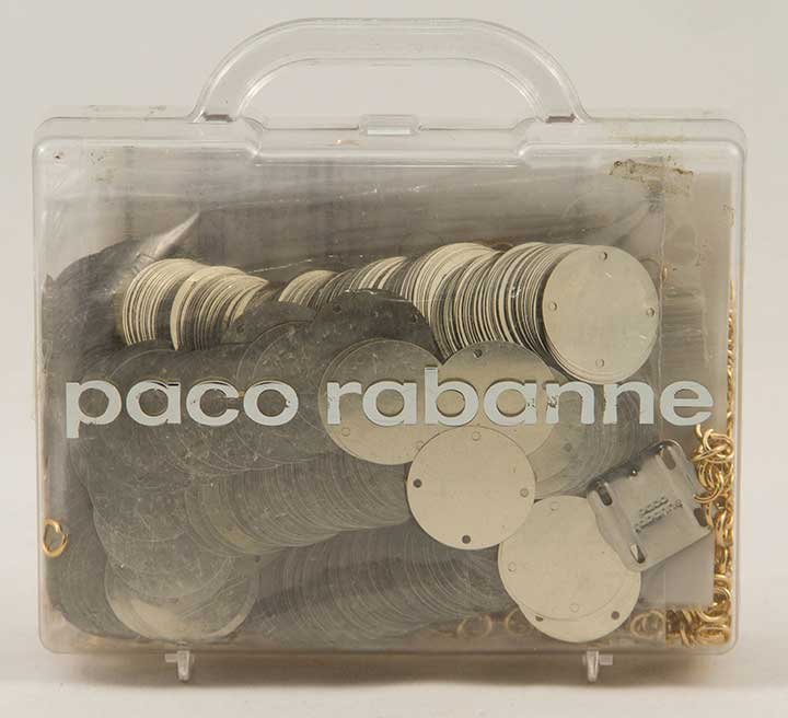 PACO RABANNE SILVER DISC DRESS KIT, c. 1996 (1 of 4)