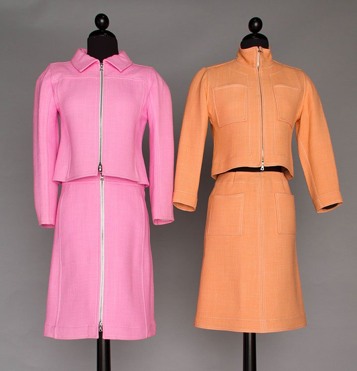 TWO COURREGES SKIRT & JACKET SETS, 1980-1990 (1 of 5)