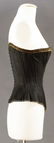 BLACK "P.D." CORSET, BELGIUM, 1880-1890s - 3
