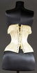 IVORY SILK SATIN CORSET, 1890s - 4