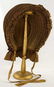 LADY'S BROWN SILK CALASH, 1790-1820 - 2