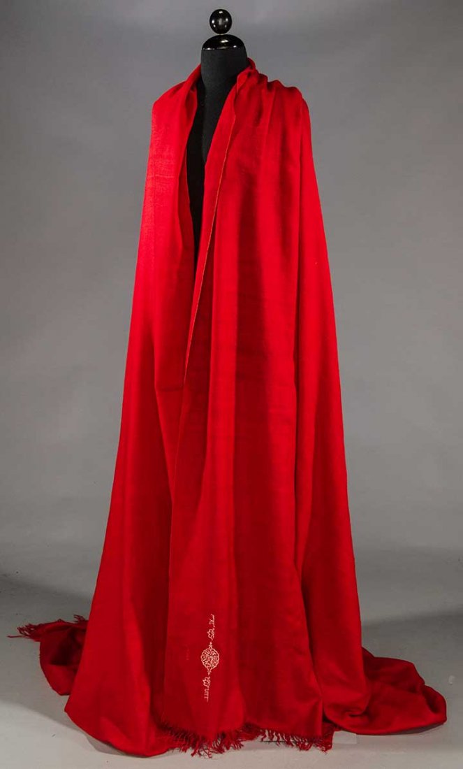 RED PASHMINA SHAWL, c. 1880 (1 of 7)