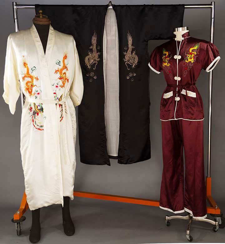THREE DRAGON EMBROIDERED GARMENTS, CHINA, 1940-1950 (1 of 7)