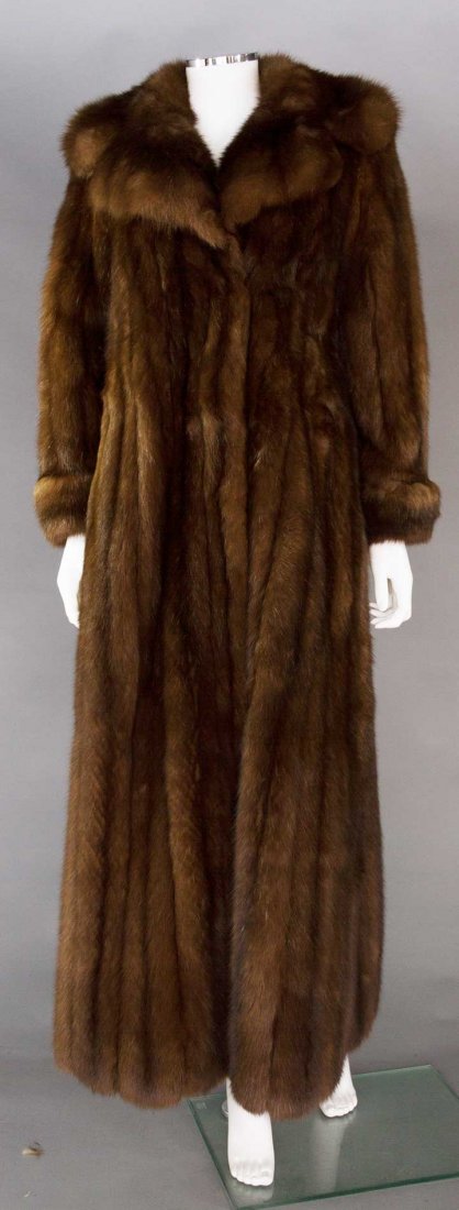 GIVENCHY SABLE COAT, MID 20TH C (1 of 4)