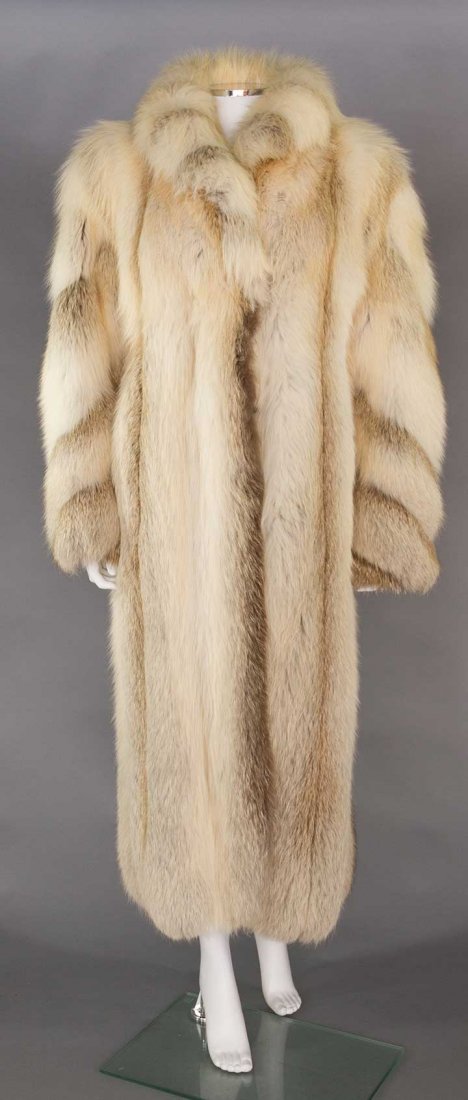 UNISEX SILVER FOX LONG COAT, 1950-1970 (1 of 4)