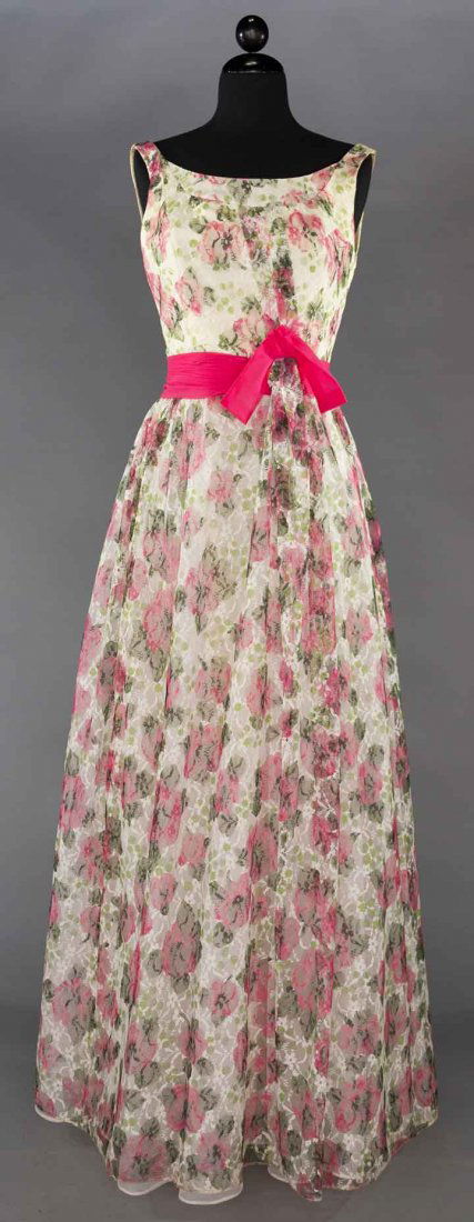 FRANK USHER LACE BALL GOWN, 1950s (1 of 7)