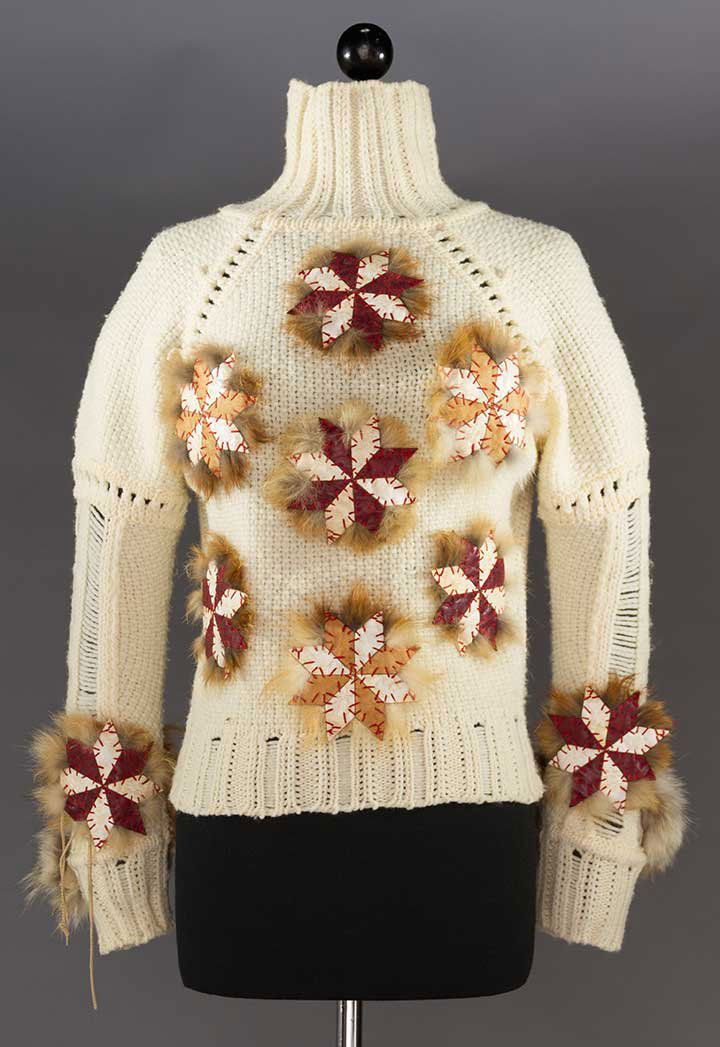 JOHN GALLIANO WHITE KNIT SWEATER (1 of 8)