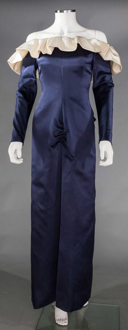 GIVENCHY COUTURE NAVY GOWN, 1980s (1 of 9)