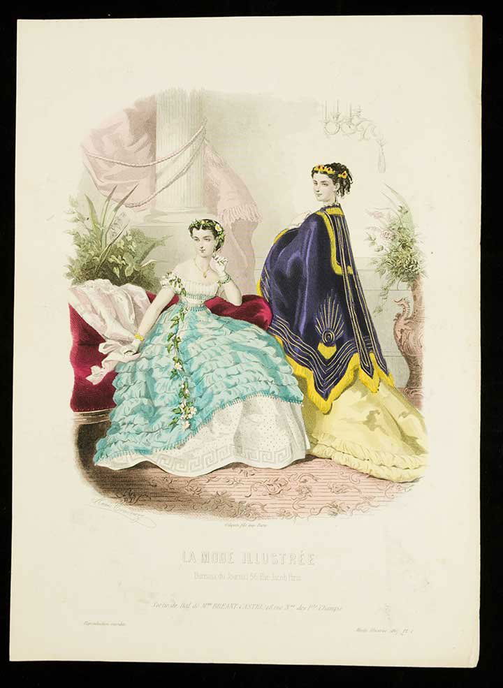 SEVENTEEN FASHION PLATES, PARIS, 1860s (1 of 6)