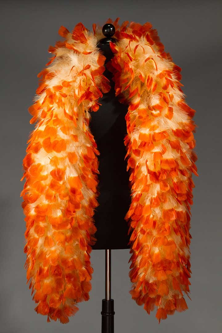 ORANGE FEATHER BOA, 1930s (1 of 5)