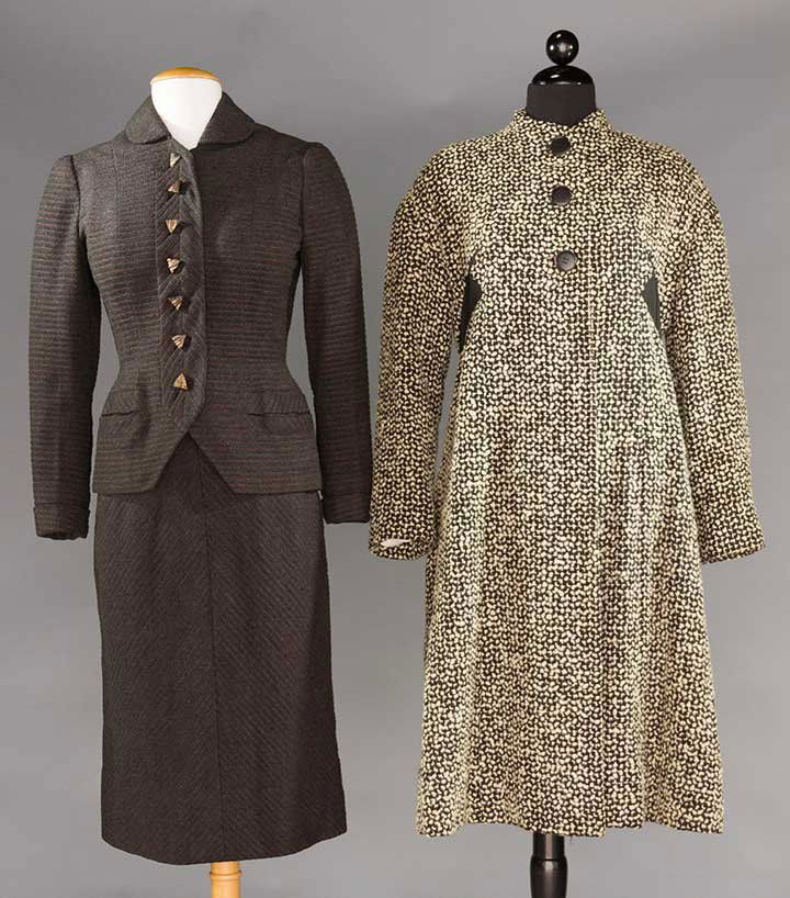 TWO DESIGNER DAY GARMENTS, 1940-1960 (1 of 9)