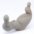 1059: CHRIS GUSTIN Stoneware teapot, 1991, covered in s