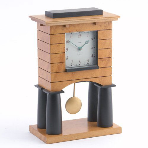 1277 MICHAEL GRAVES / ALESSI Mantel clock of ebonized