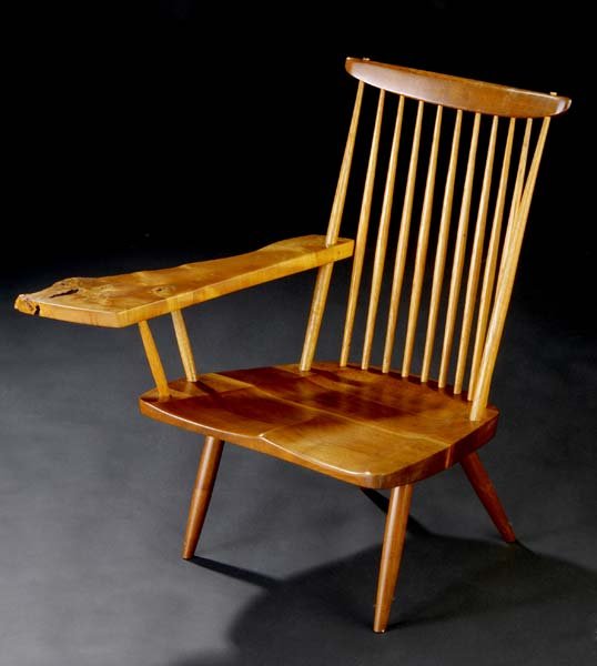 GEORGE NAKASHIMA Walnut lounge chair with free-edge - 2