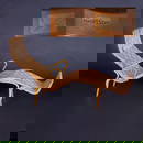 728: BRUNO MATHSSON/KARL MATHSSON Chaise lounge with we