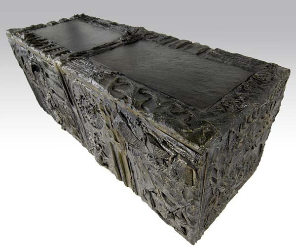 PAUL EVANS Sculpted Bronze four-door sideboard with - 4