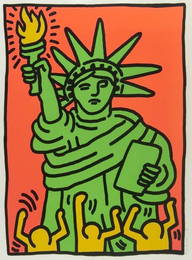 287: Keith Haring (American, 1958-1990) Statue of Liber