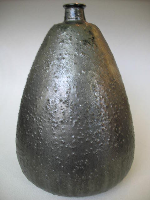 NATZLER Large gourd-shaped vase covered in volcani - 2