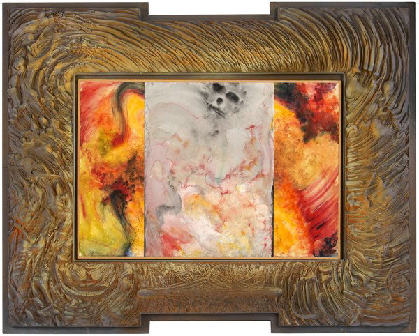 Robert Morris (American, b. 1931) Untitled, 1983-8: Robert Morris (American, b. 1931) Untitled, 1983-84; Hydrocal and pastel on paper (inset in metal trays); 57 1/4" x 71 1/2"; Provenance: Sonnabend Gallery, New York; Private Collection, Maryland