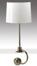 264: WILLIAM LESCAZE Cromed steel counterbalance lamp